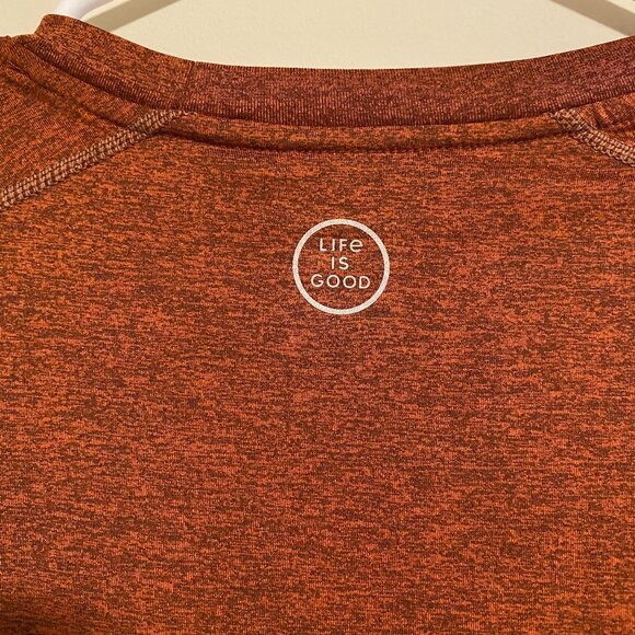 Life is Good Men's Active T-shirt Burnt Orange Size Medium - Picture 5 of 6